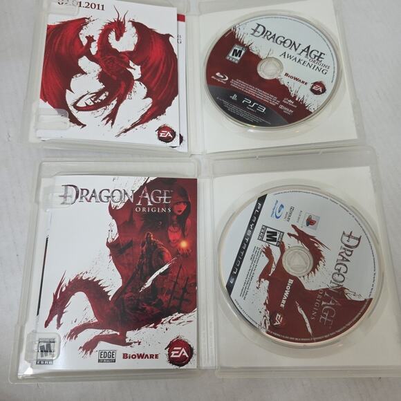 Dragon Age Origins & Dragon Age 2 (Sony PlayStation 3, PS3) CIB Lot Of 2 Games - Picture 3 of 3